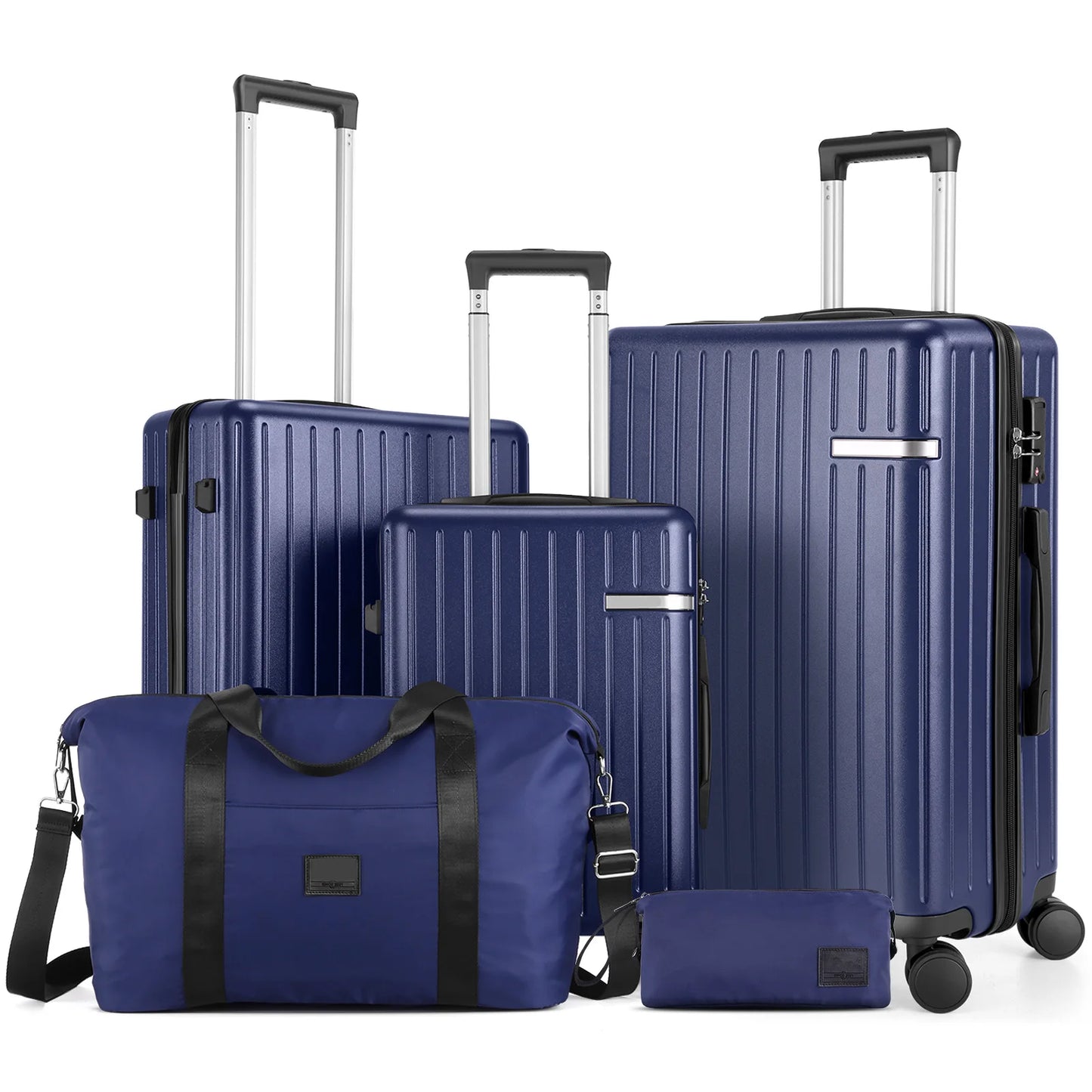 Expandable 5-Piece Luggage with Duffel Bag