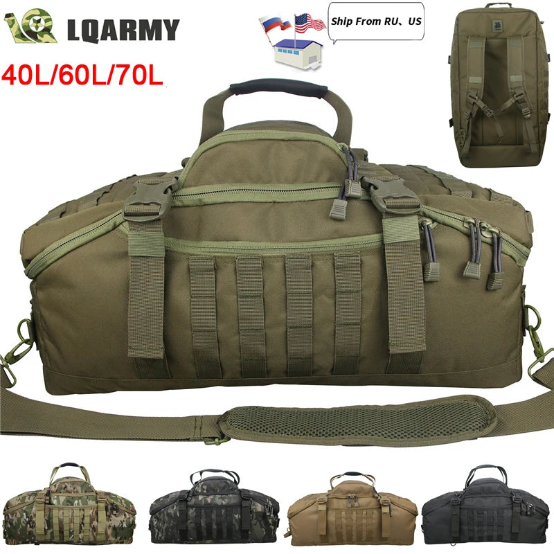 Waterproof Large  Men' s Travel Duffel Bags Luggage