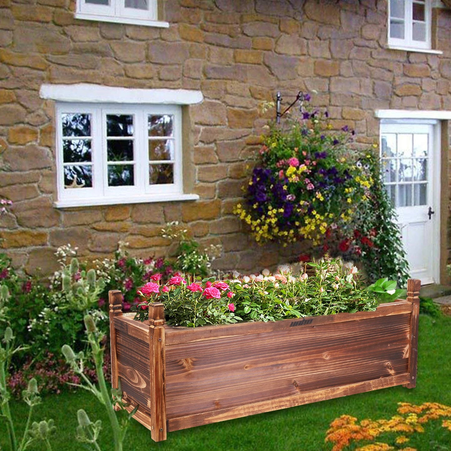 Flower Vegetable Window Mounted Plant Box Garden
