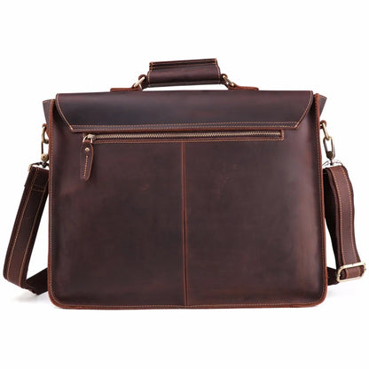 Vintage  Leather Messenger Bag  Laptop Shoulder Bag