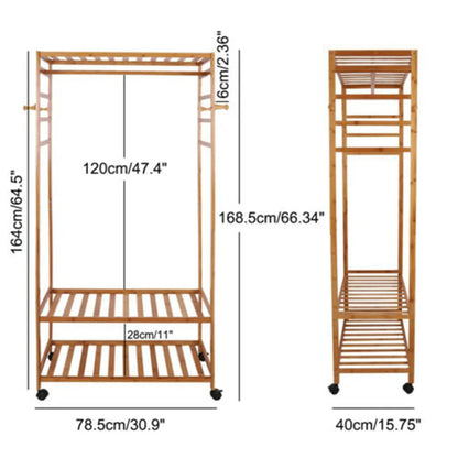 Hanging Heavy Duty Rolling Clothes Racks
