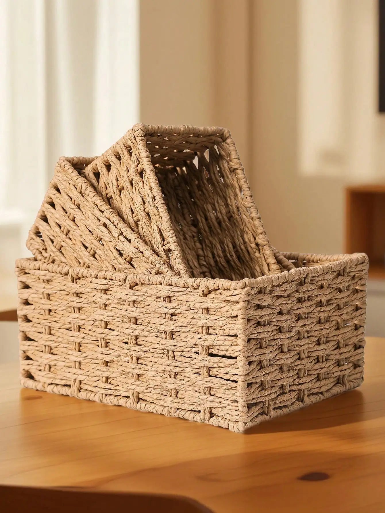 Handmade Rattan Woven Organizer Tray