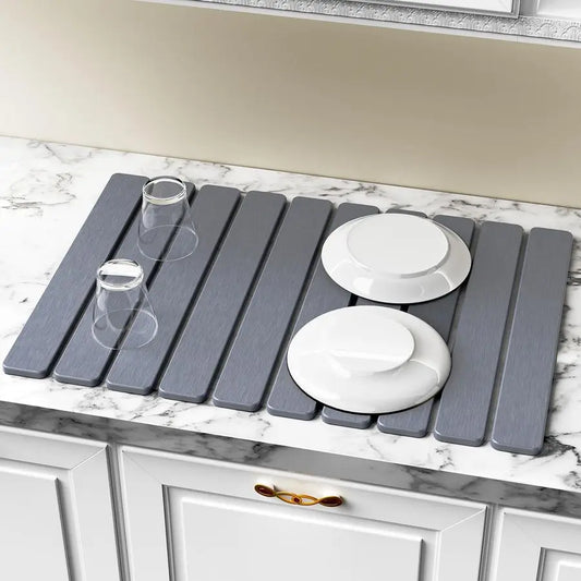 Stone Dish Drying Mat for Kitchen Counter