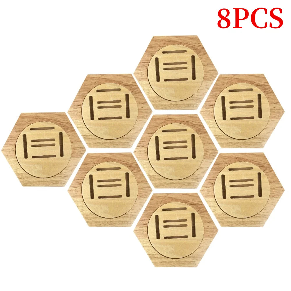 1-10Pcs Medal Display Stand Wooden Medal Hanger