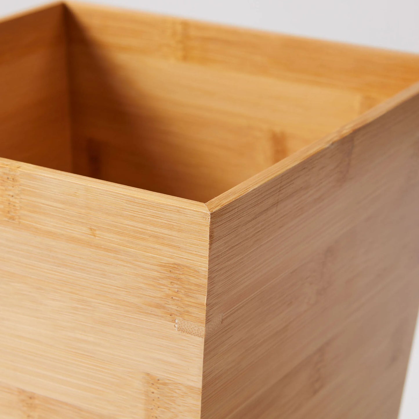 Bamboo Bathroom Waste Bin Eco Friendly Compact Design