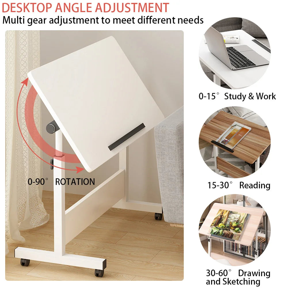 Adjustable Height Mobile Stand Up Desk With Wheels