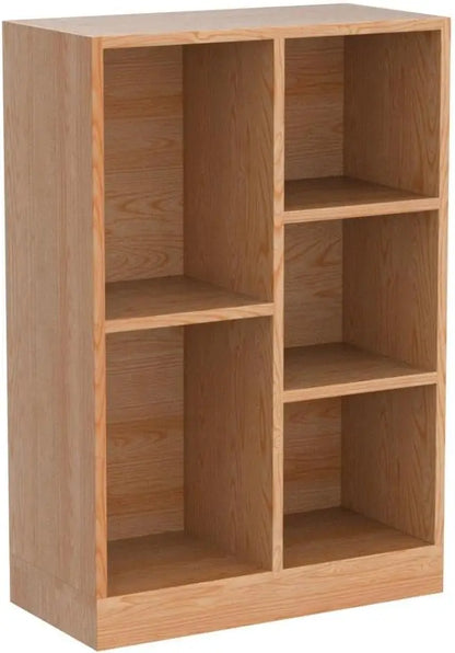Wooden 3-Tier Open Shelf Bookcase with Base