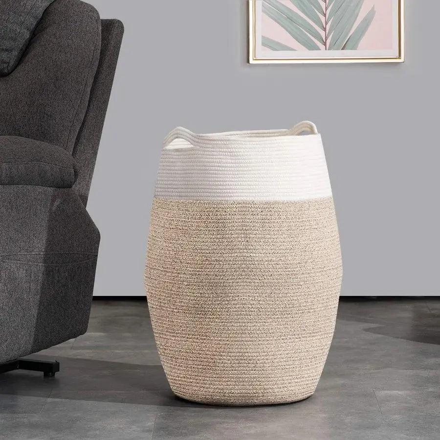 Rope Laundry Hamper Collapsible Basket
