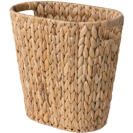 Wicker Waste Basket, Handwoven for Bedroom Bathroom