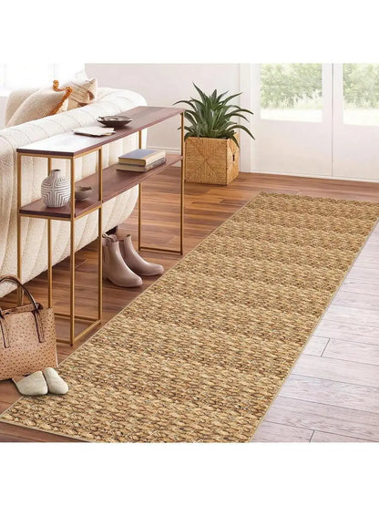 Modern Non-Slip Woven Jute Runner Rug