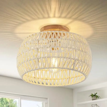 Rattan Pendant Light Fixture Ceiling Bohemian Chandelier