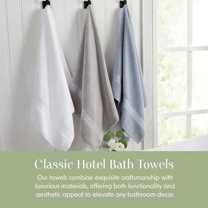 White Bath Towels Set of 4