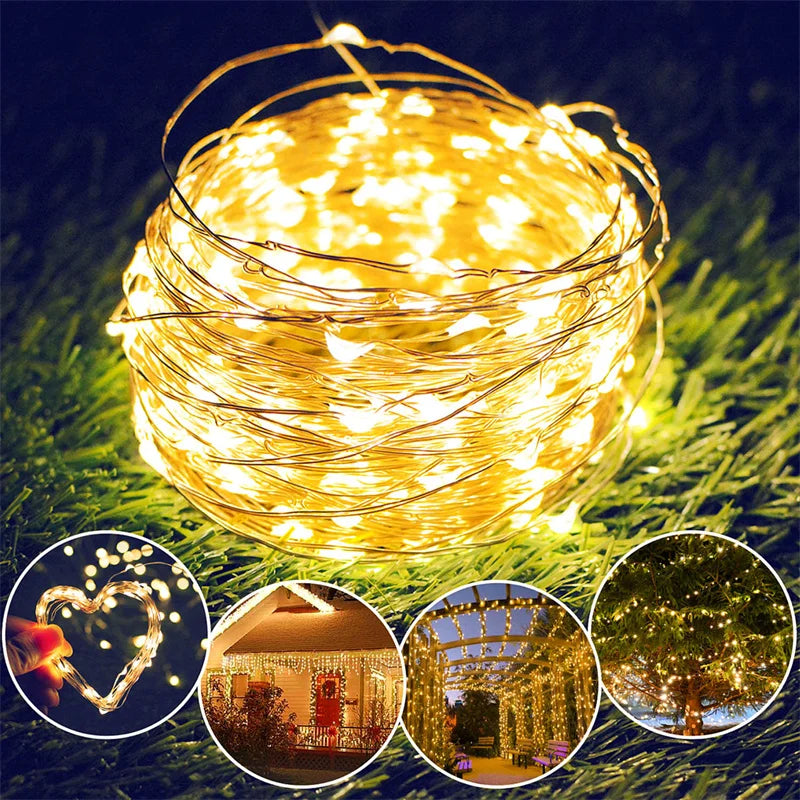 USB Led Fairy Lights Copper Wire String