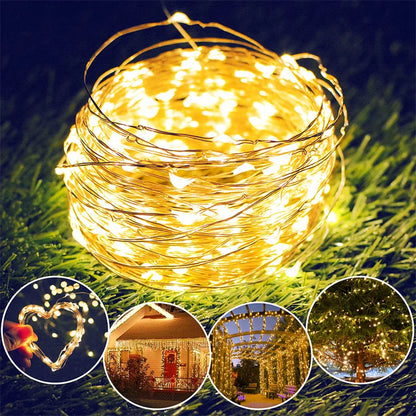 USB Led Fairy Lights Copper Wire String