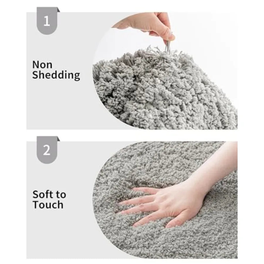 Non-Slip Plush Small Bath Mat