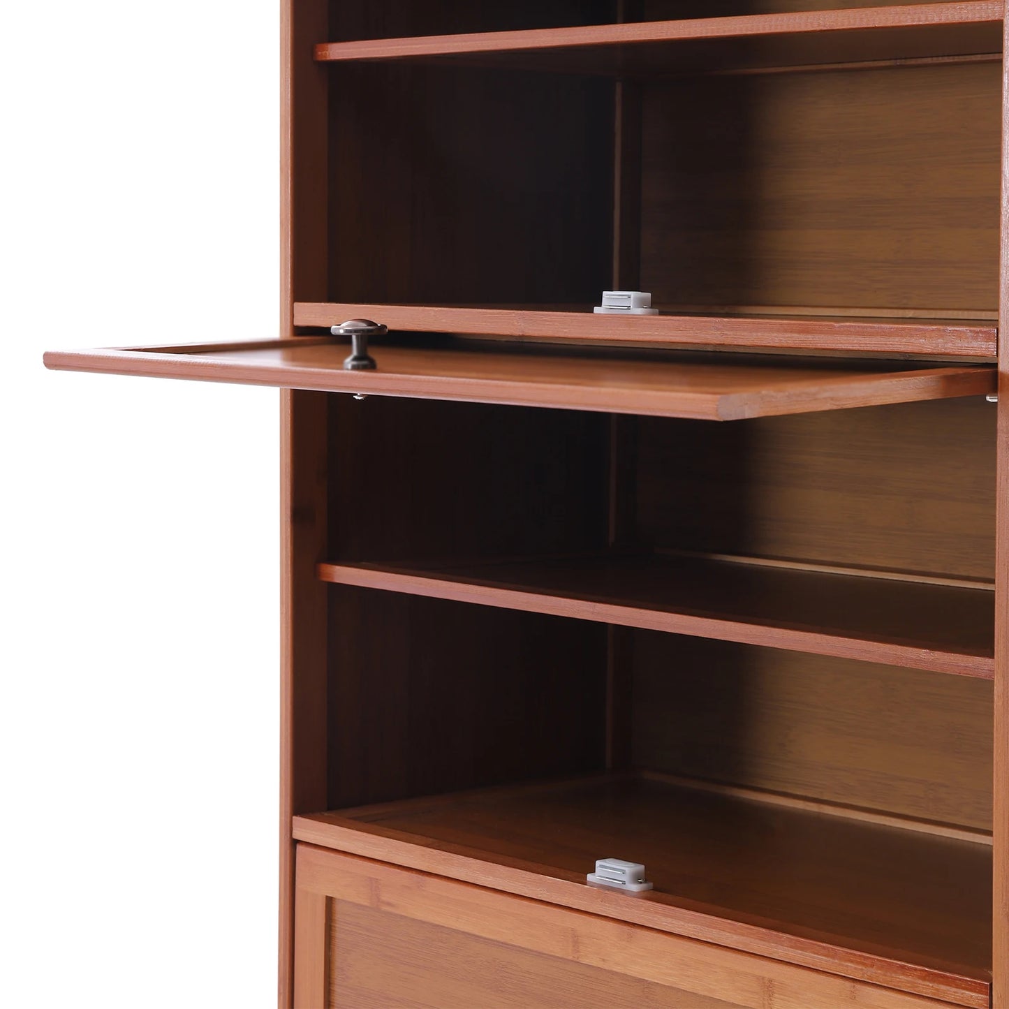 Shoe Cabinet Free Standing Bamboo Storage Organizer