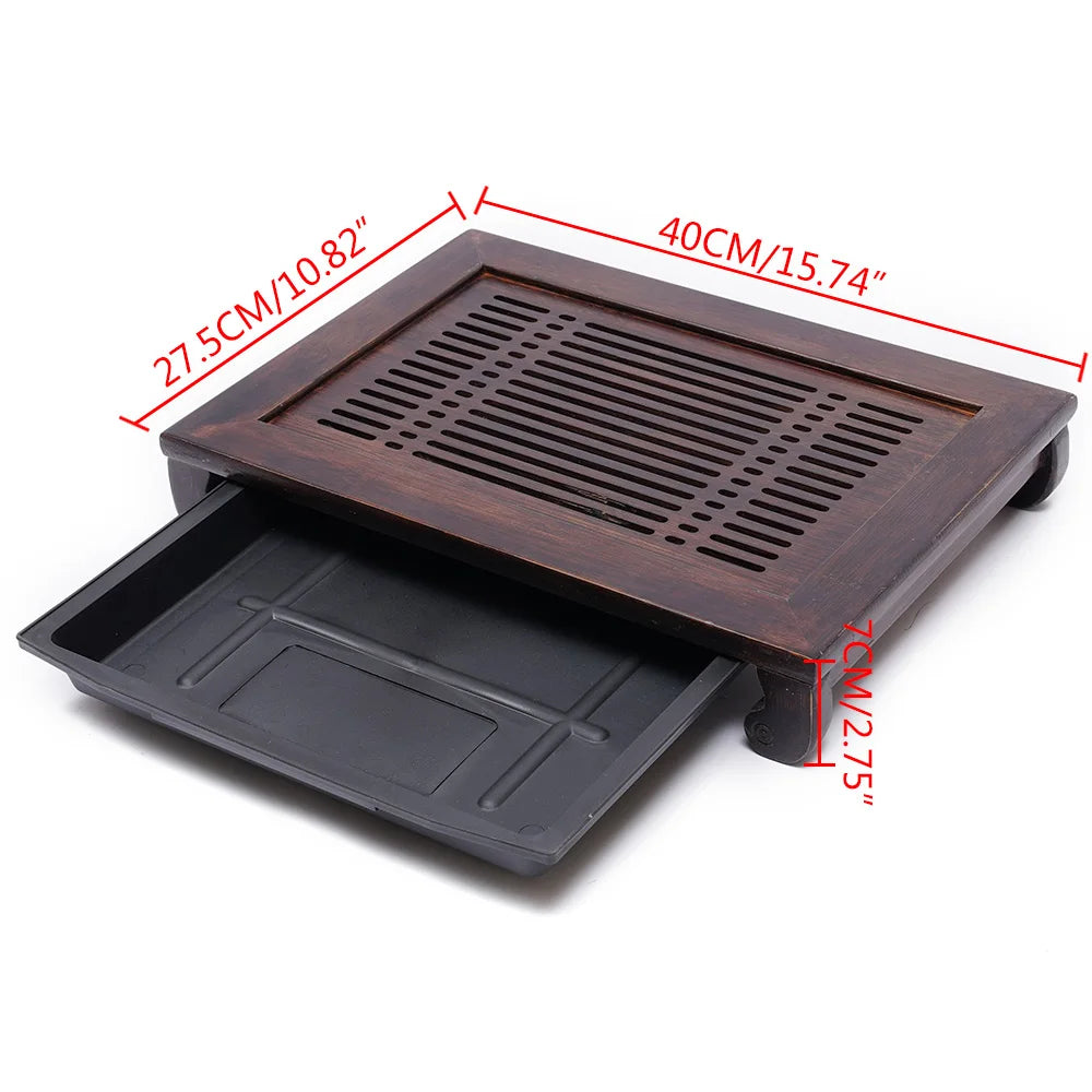 Portable Tea Storage Cabinet Tea Tray