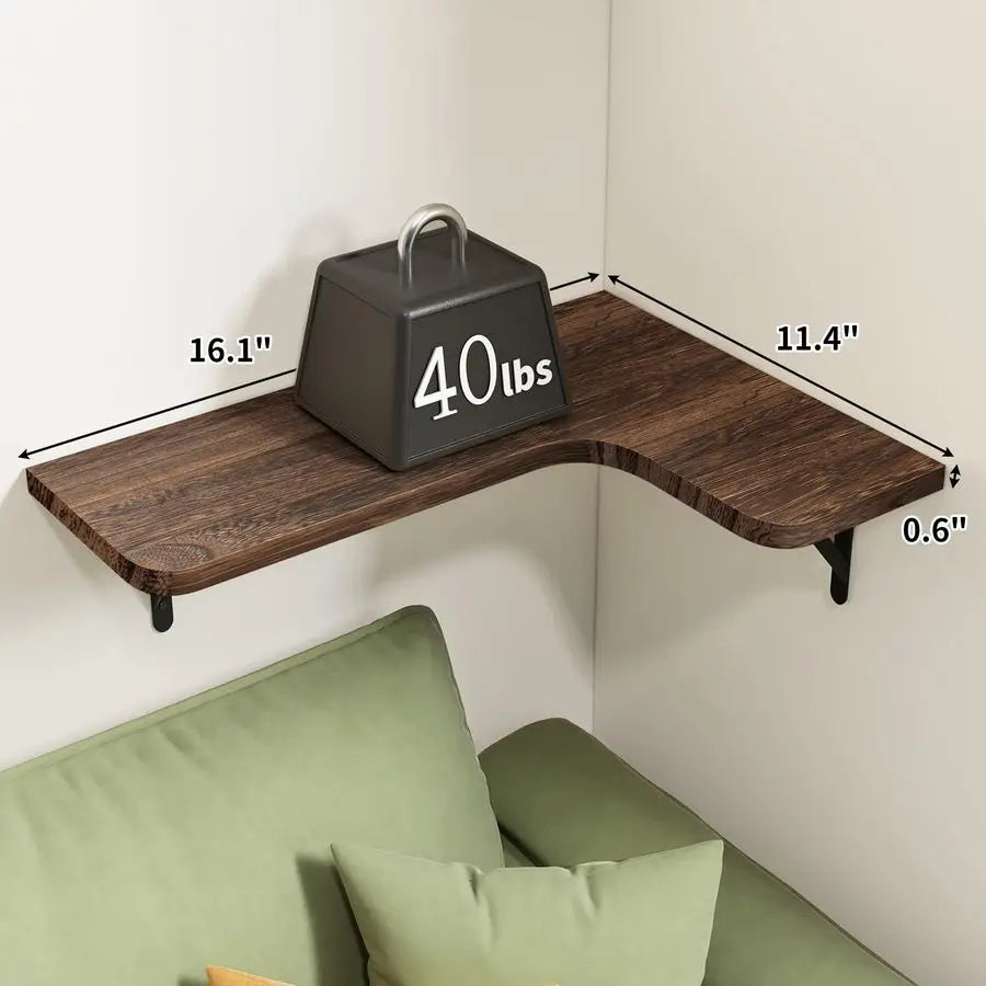 Floating  Corner Shelves for Wall