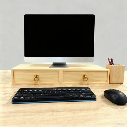 Natural Wooden Storage Box Desk Single Wood Cabinet