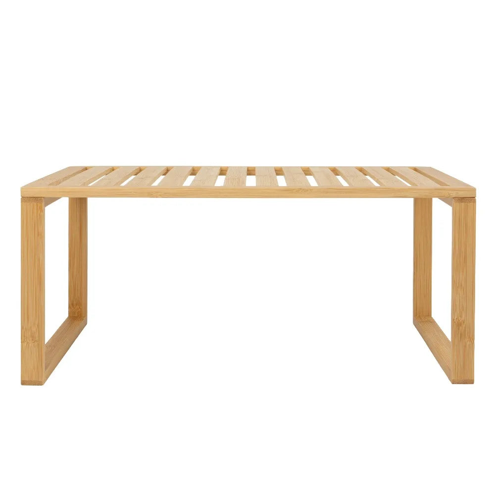 Stackable Bamboo Shelf  Storage Organizer