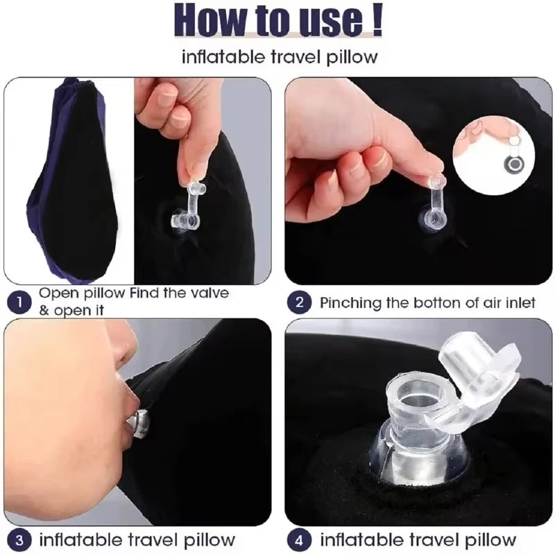 Inflatable Lightweight Pillow for Travel and Camping