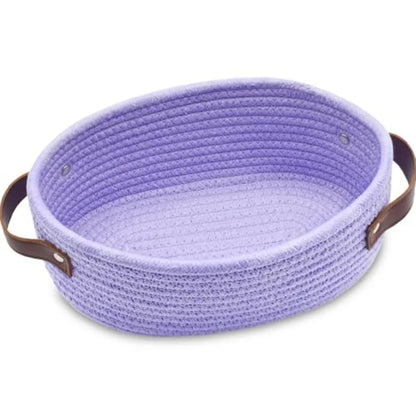 Small Woven Mini Cotton Rope Storage Basket