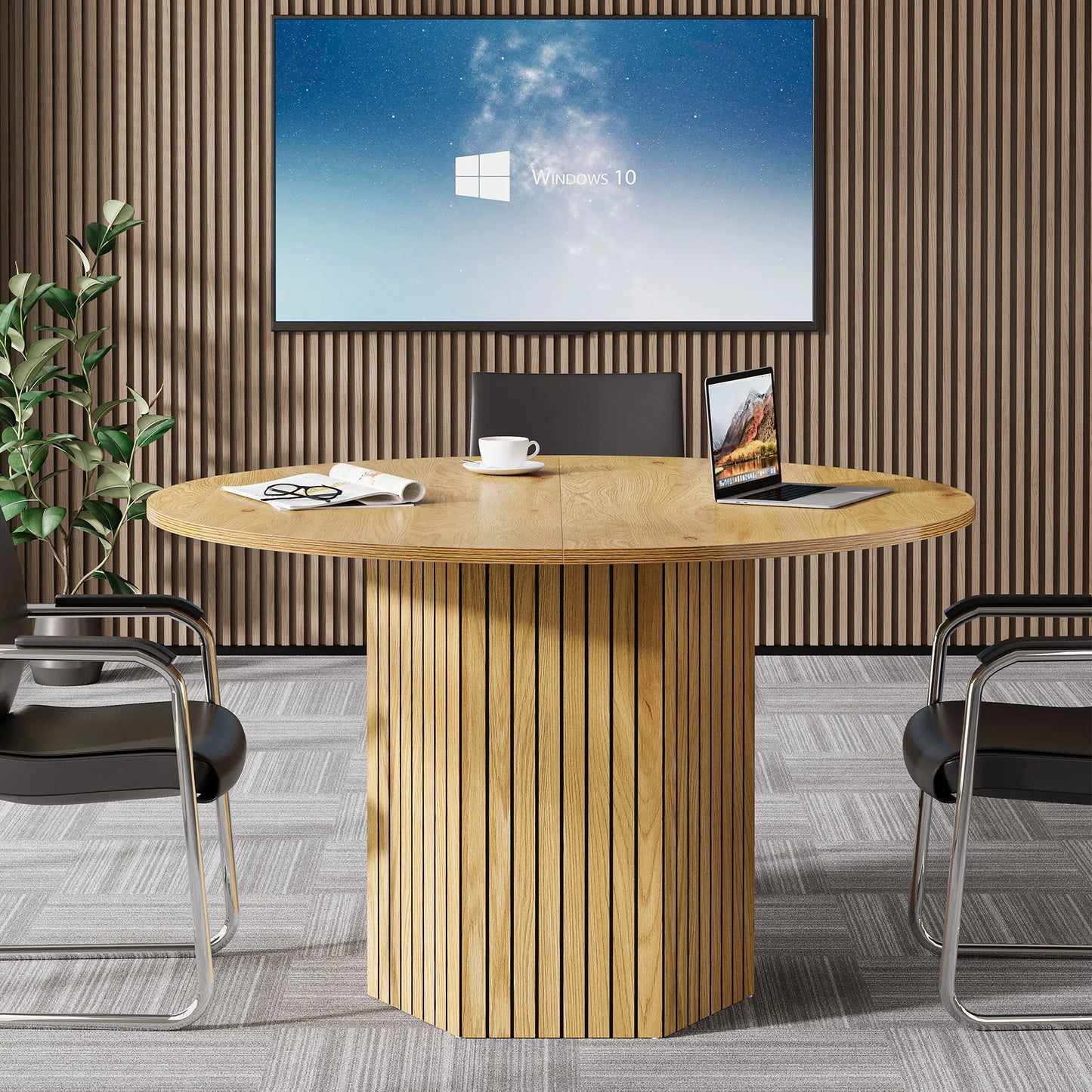 47-Inch Wood Modern Meeting Table