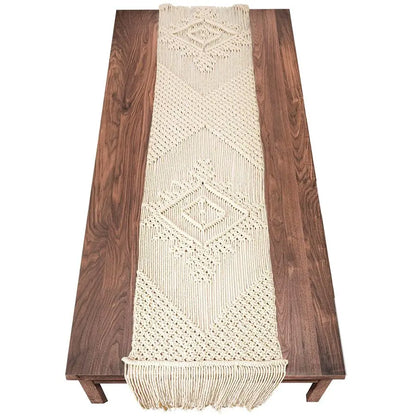 Long Cotton Boho Table Runners for Dining