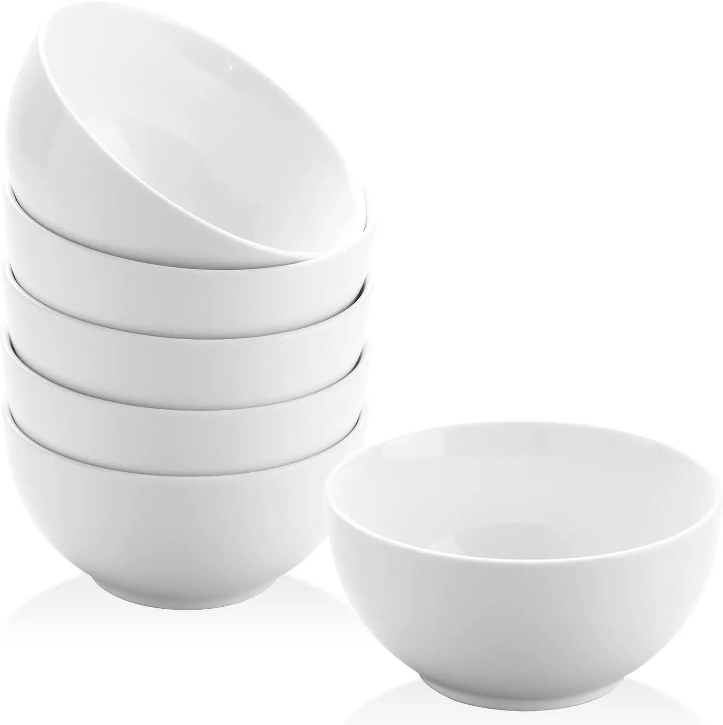 Small White Ceramic Bowls  Set of 6