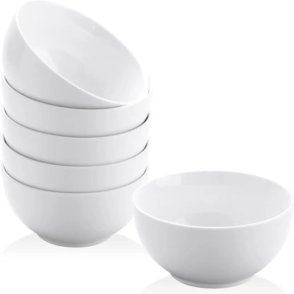 Small White Ceramic Bowls  Set of 6