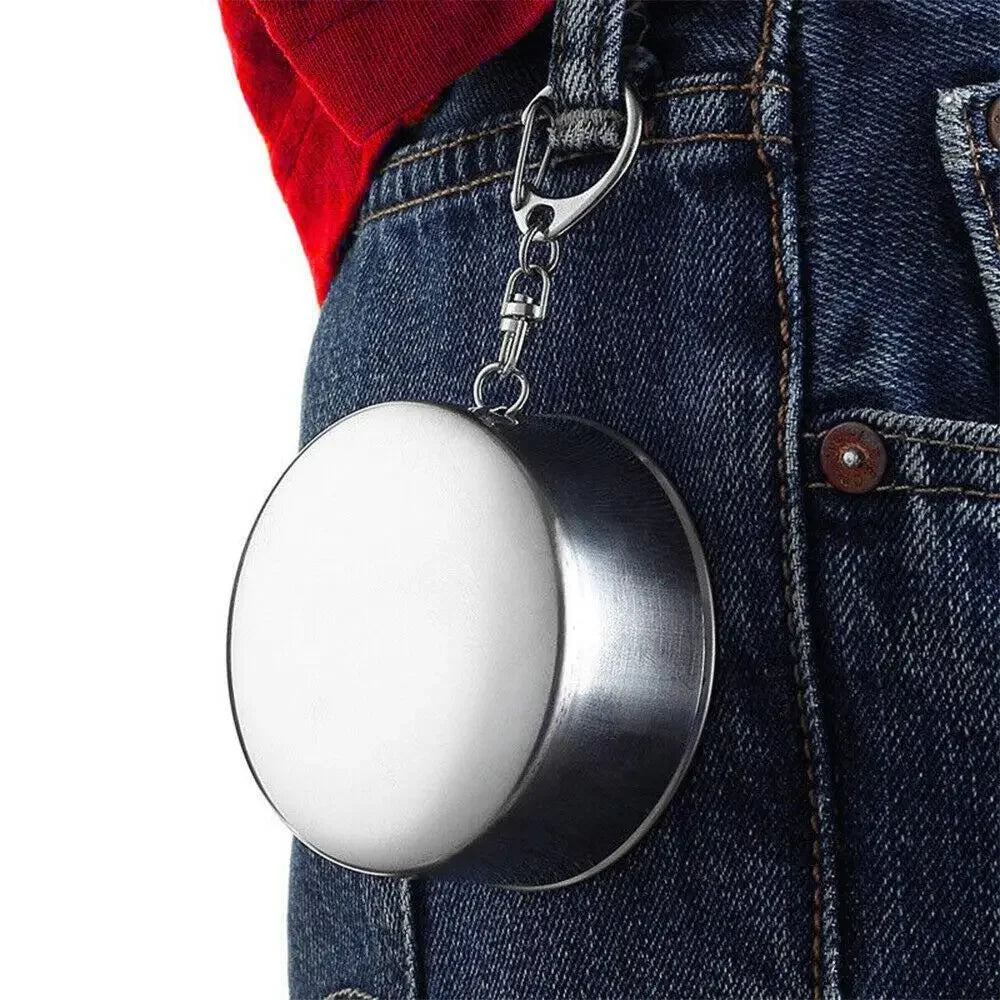 1PC Stainless Steel Folding Cup