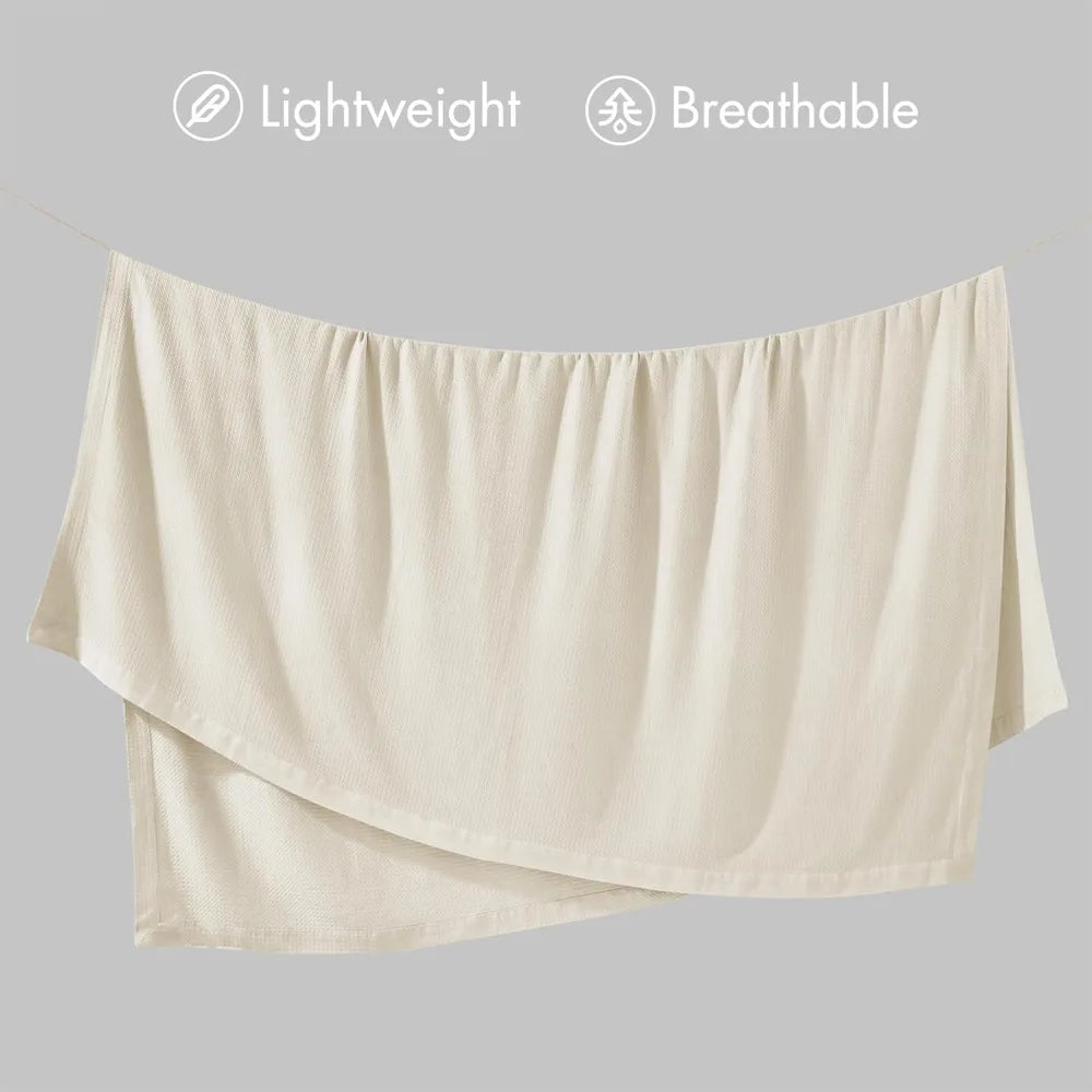 100% Egyptian Cotton Lightweight Summer Blanket