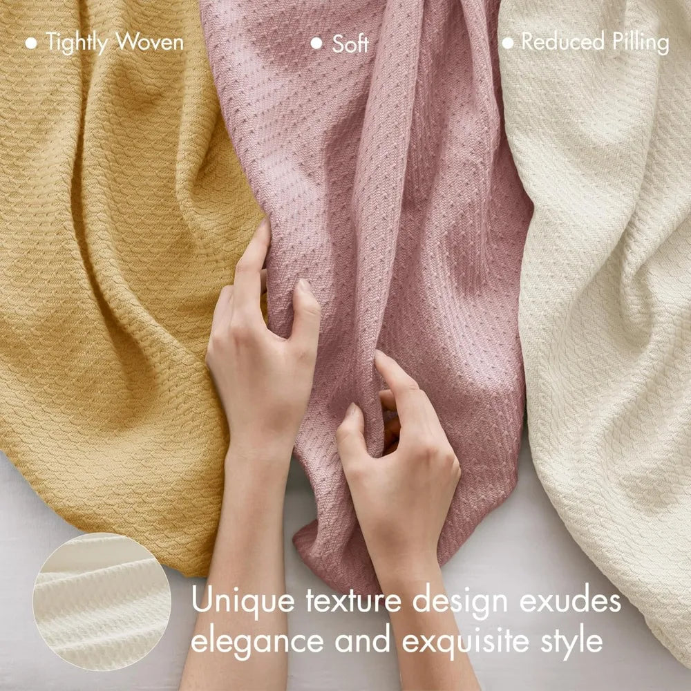 100% Egyptian Cotton Lightweight Summer Blanket