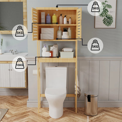 Over The Toilet Storage Cabinet Organizer