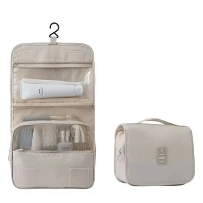 Hanging Makeup Foldable Compartment Travel Case