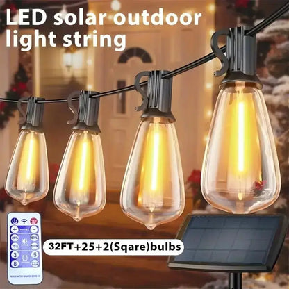 Solar Rechargeable Outdoor LED String Lights