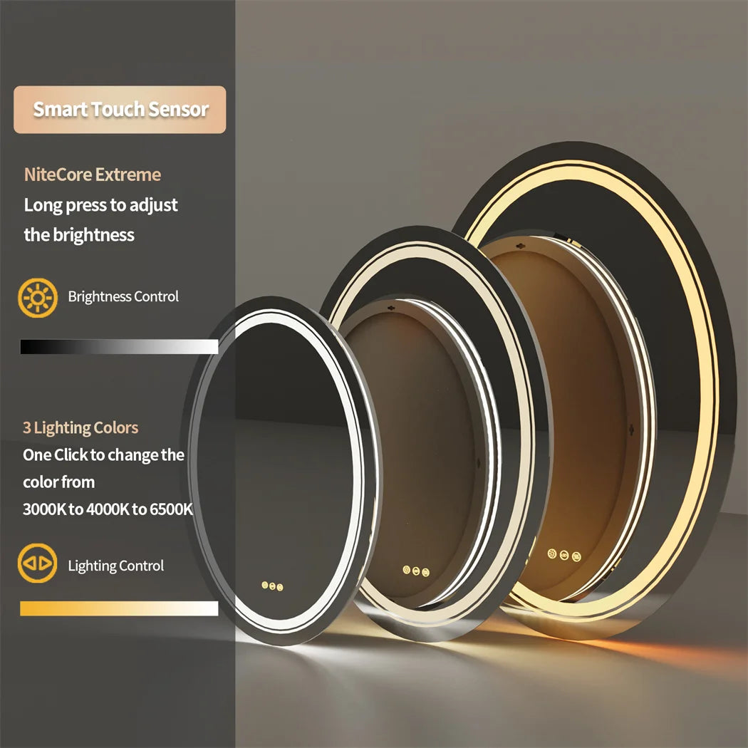 Dimmable  Frameless LED Bathroom Mirror