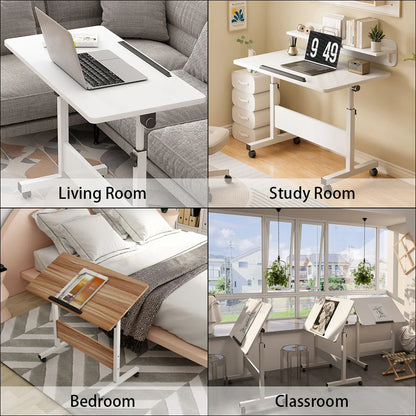 Adjustable Height Mobile Stand Up Desk With Wheels