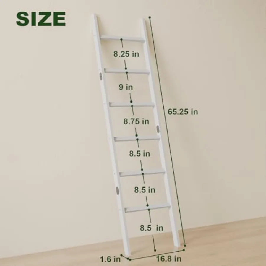 Bamboo Towel Rack 6-Tier Blanket Ladder