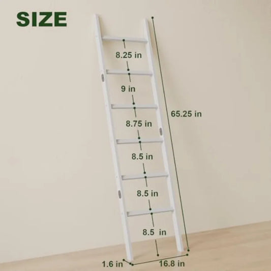 Bamboo Towel Rack 6-Tier Blanket Ladder