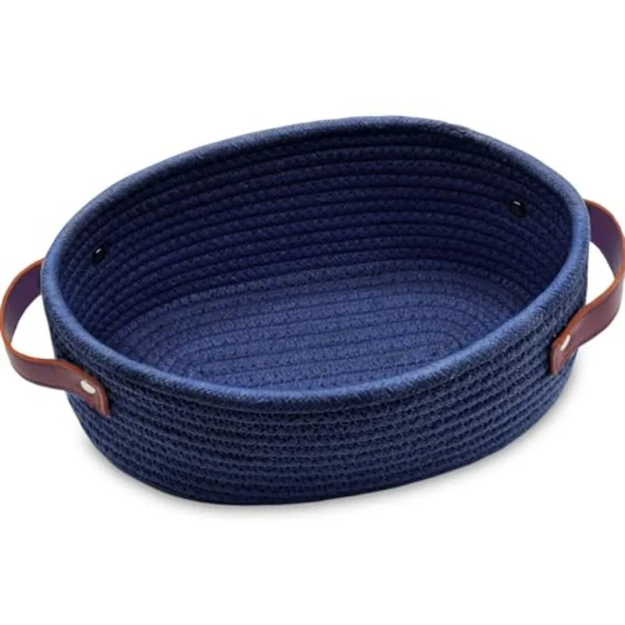 Small Woven Mini Cotton Rope Storage Basket