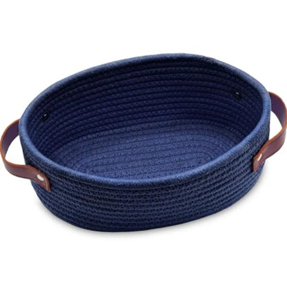 Small Woven Mini Cotton Rope Storage Basket