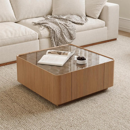 Solid Wood Square Coffee Table