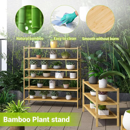 3Tier Bamboo Extended Shoe Rack