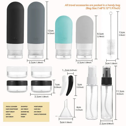 16Pcs Leak Proof Travel Bottles for Toiletries