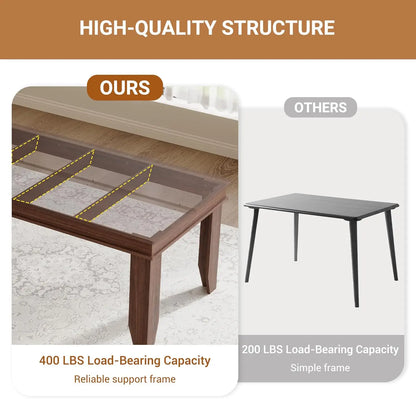 70 Inch Dining Table for 4-6 People