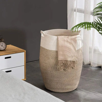 Rope Laundry Hamper Collapsible Basket