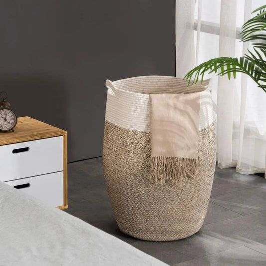Rope Laundry Hamper Collapsible Basket