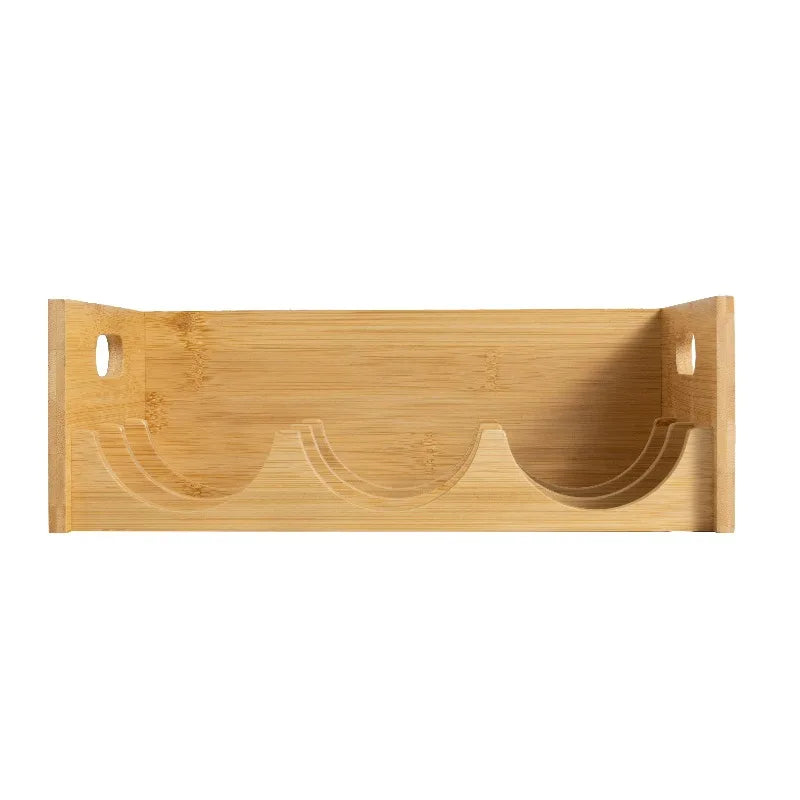 Bamboo Bottle Organizer Kitchen Storage Rack