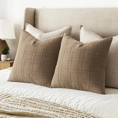 Decorative Linen Throw Pillow Covers